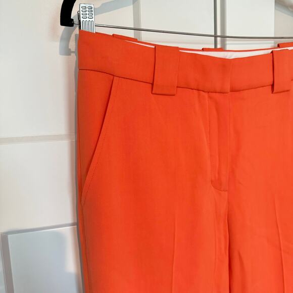 A.L.C. Kennedy Trouser Pants Clementine Orange Straight Leg Slacks NEW Size 2 - Picture 4 of 7